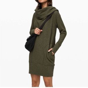 [lululemon] Along the Way Dress - Heathered Dark Olive